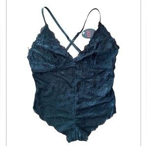 Avidlove Lingerie Black Lace Bodysuit size large